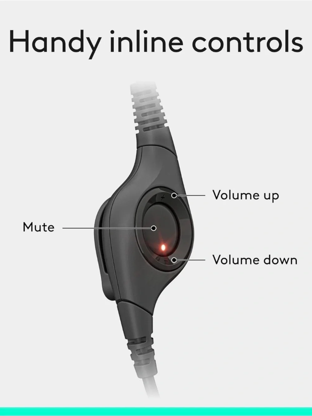 Logitech H390 Wired Headset for PC Laptop,Stereo Headphones With NoiseCancelling
